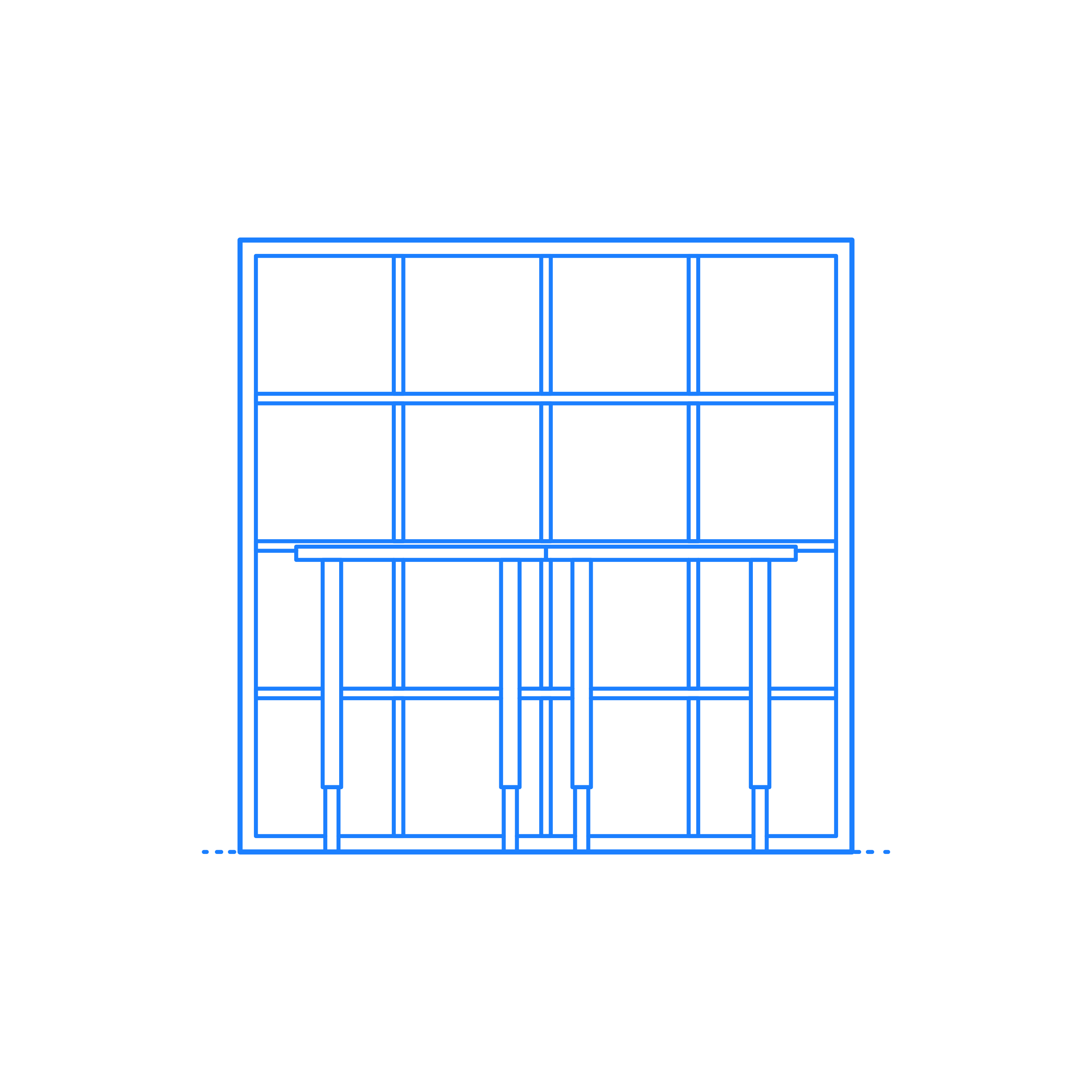 Furniture Bookcases Ikea Kallax Workstation 4X4 Silhouette Cutting Svg Files Free Vectors
